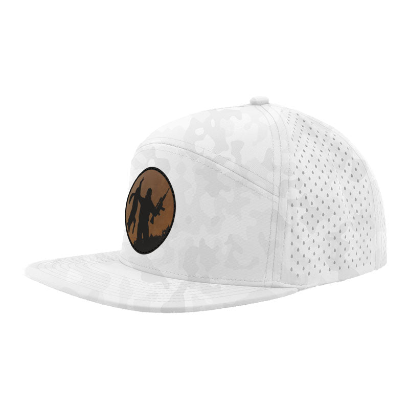 White store hunting hat