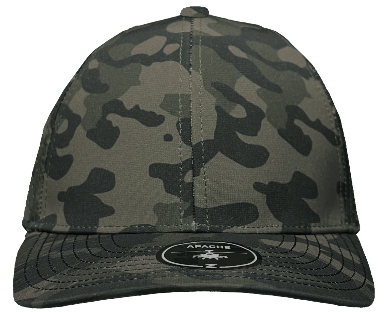 custom hat apache olive camo front  view