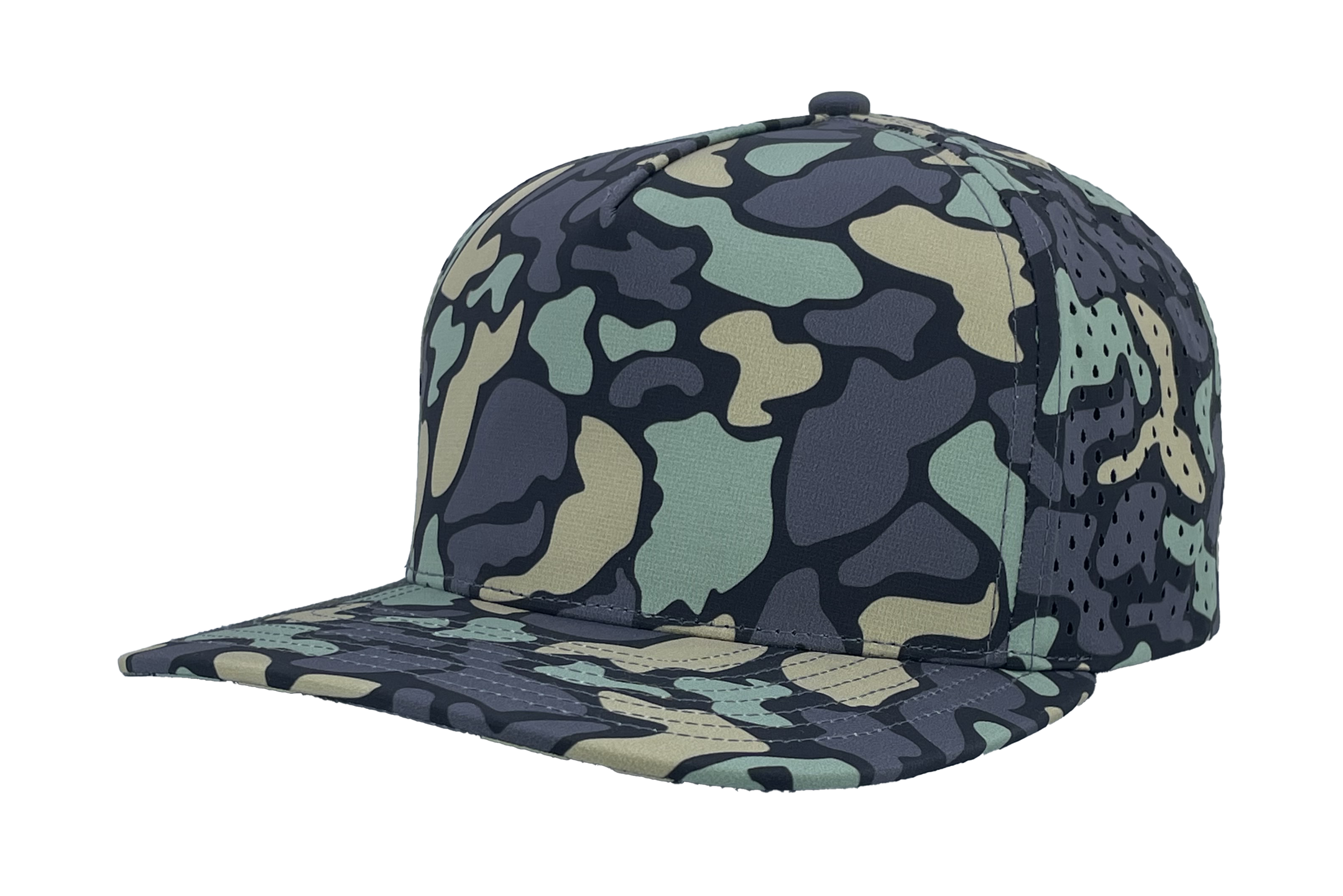 Custom Hat Blackhawk Dino Camo slant