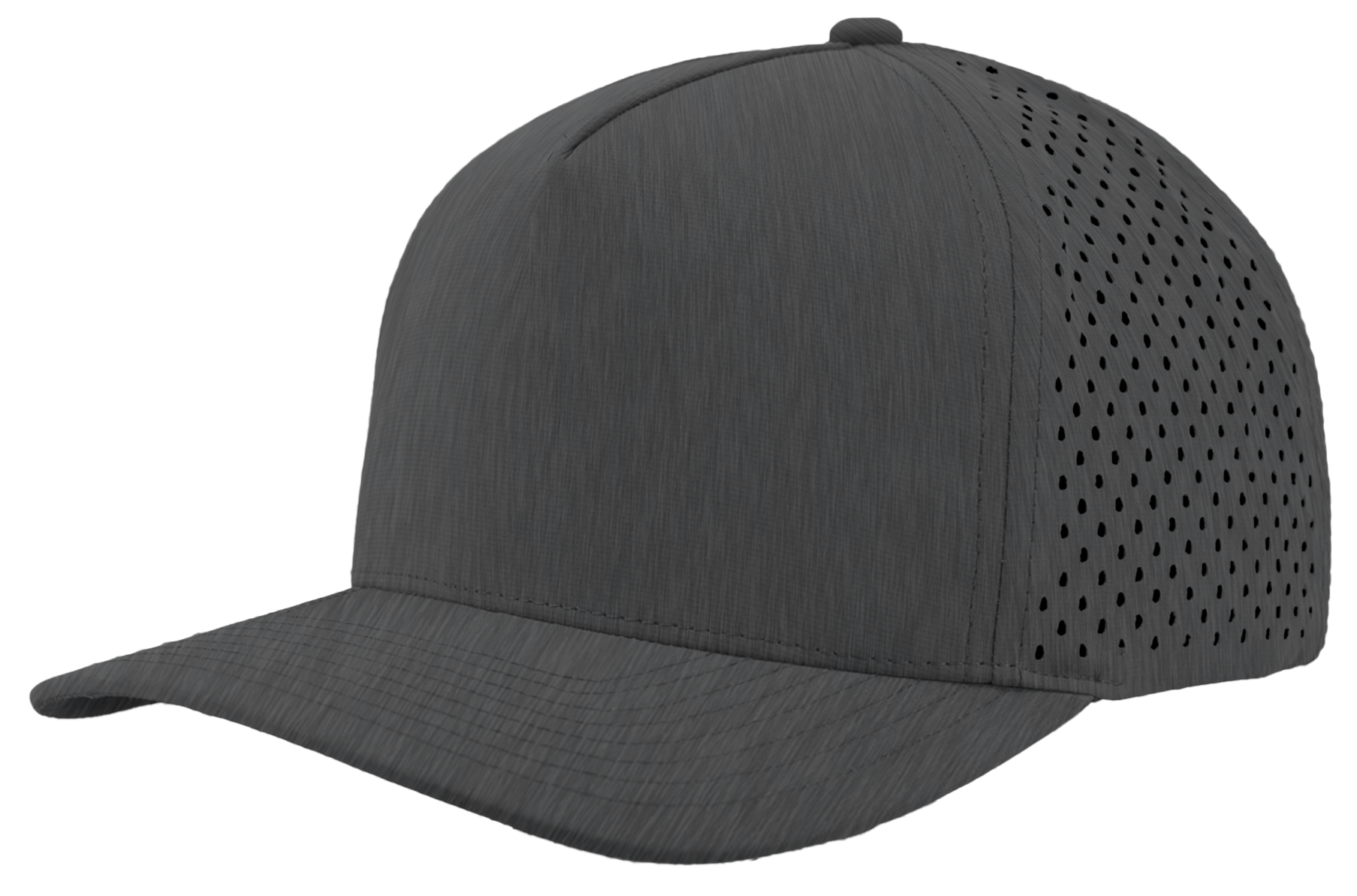 Custom hat 5 panel graphite grey blackhawk