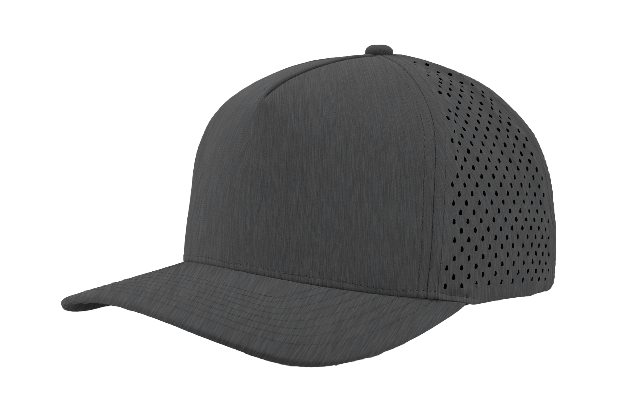 Custom hat 5 panel graphite grey blackhawk