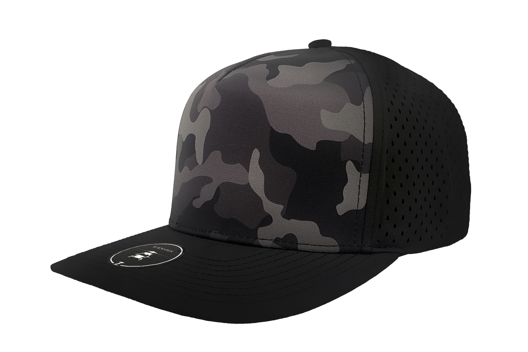 custom hat black camo