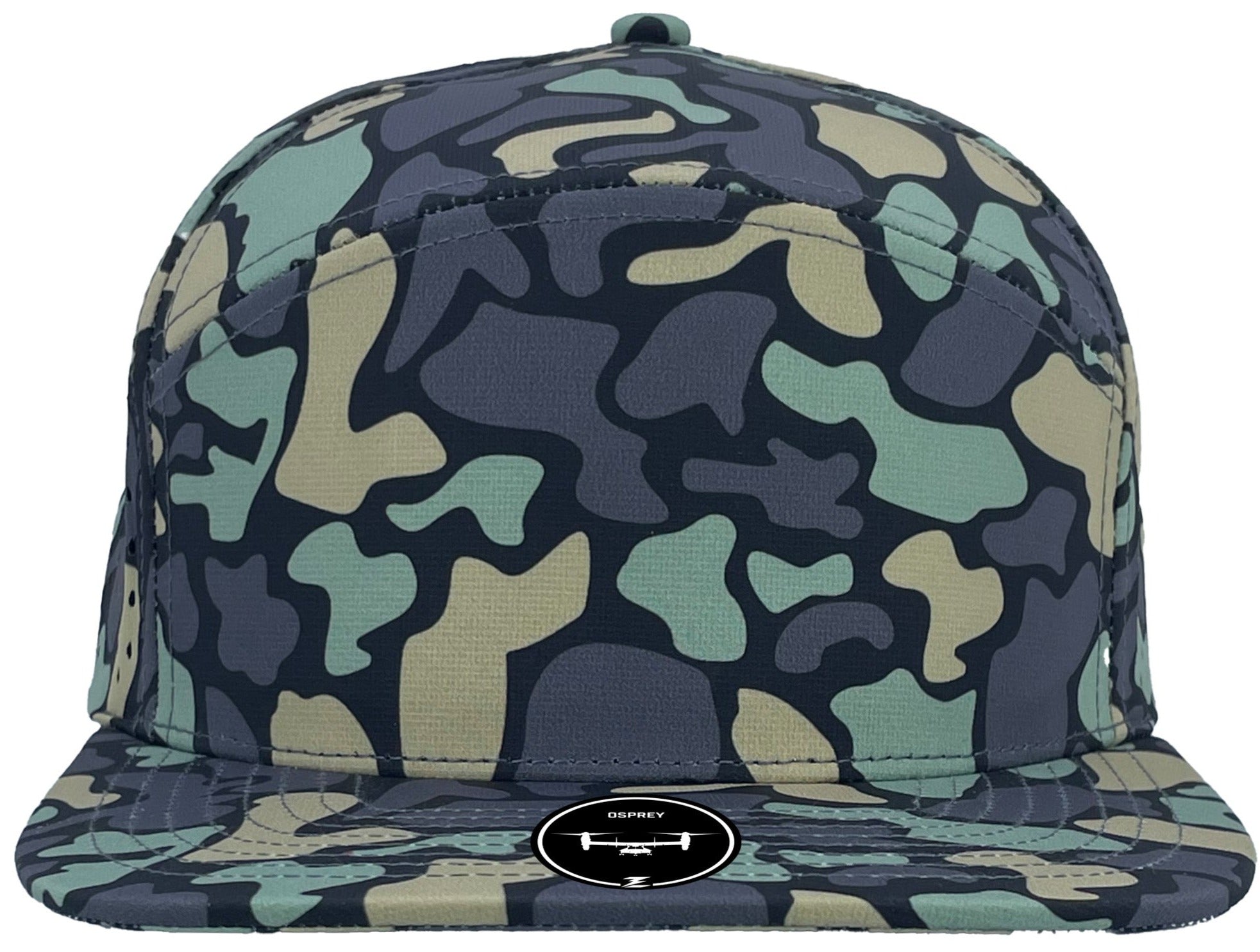 Dino camo osprey custom hat front