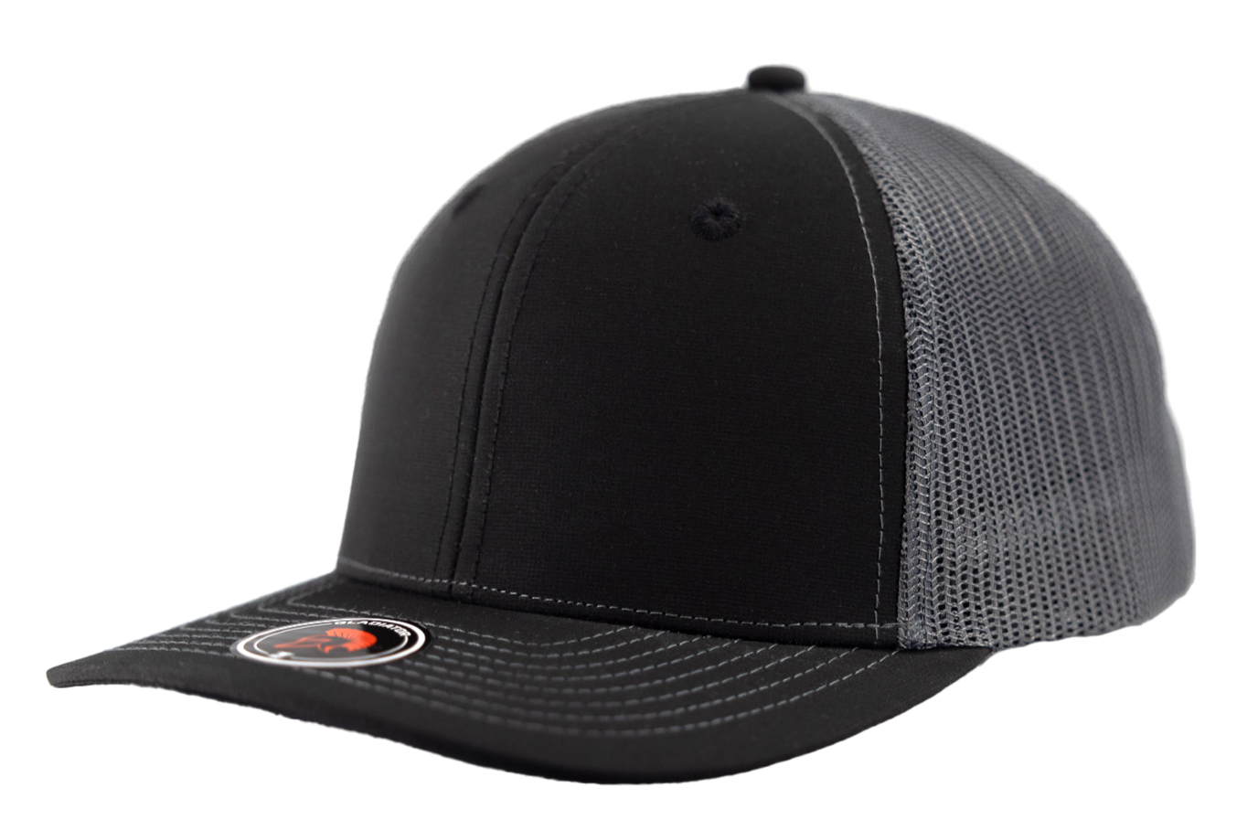 Gladiator-Custom Hat Water Repellent hat-Zapped Headwear-Charcoal-Black-Snapback