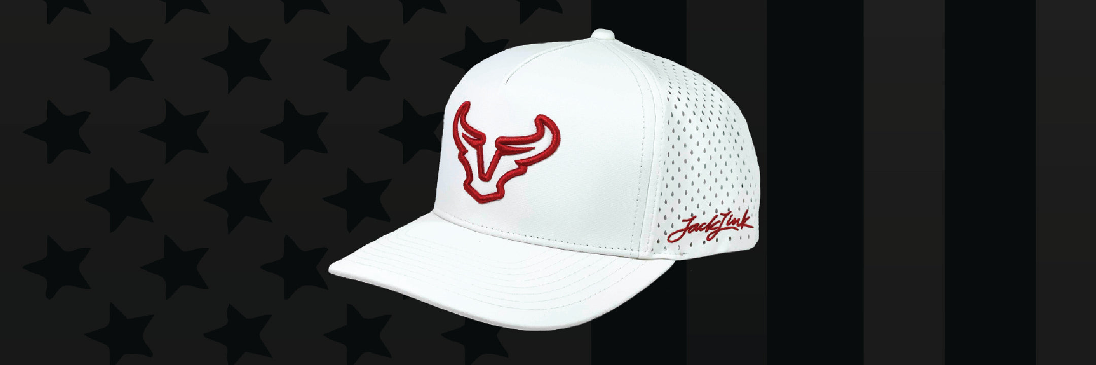 Jack Links Custom Hat White Blackhawk