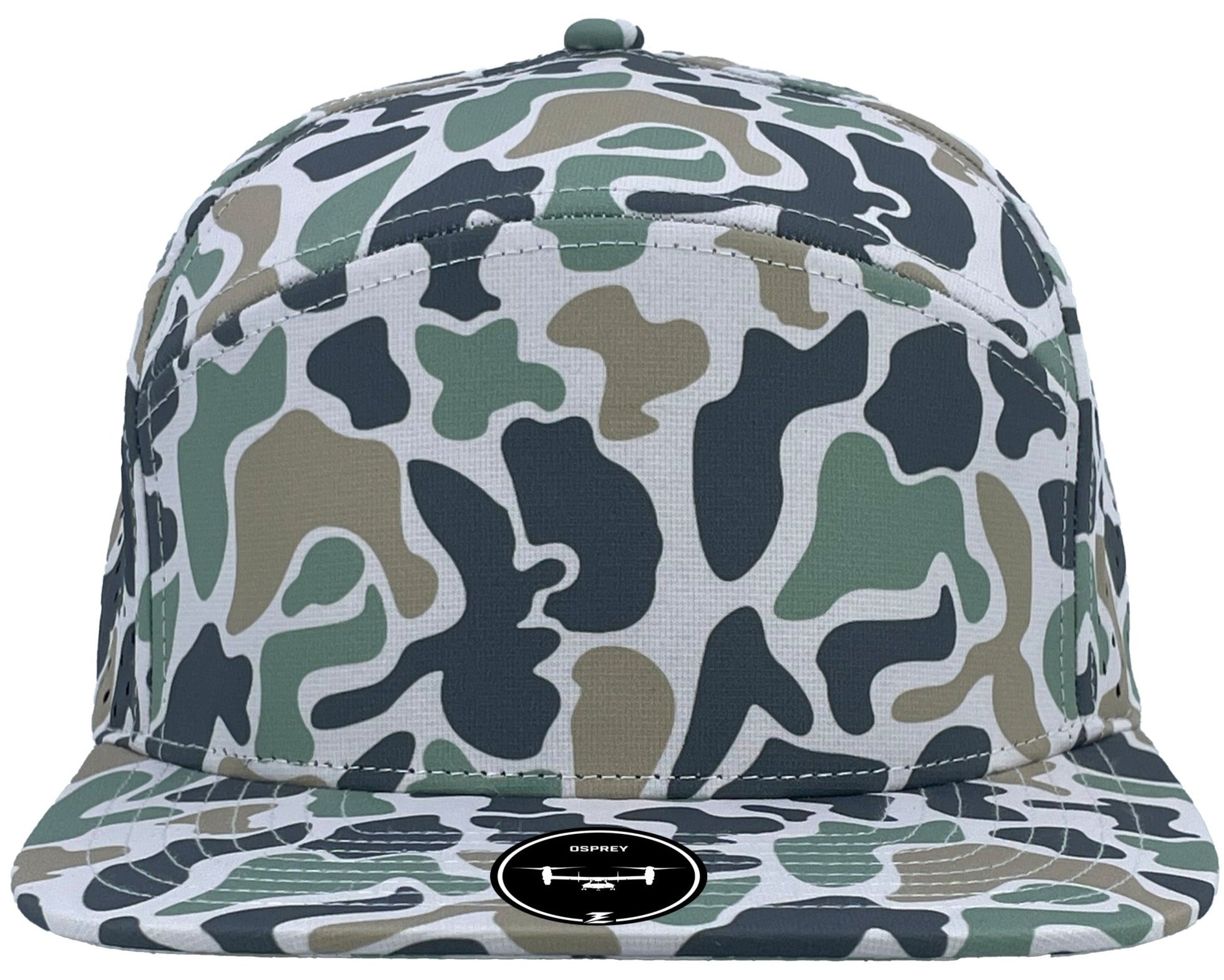 Jungle camo osprey custom hat front