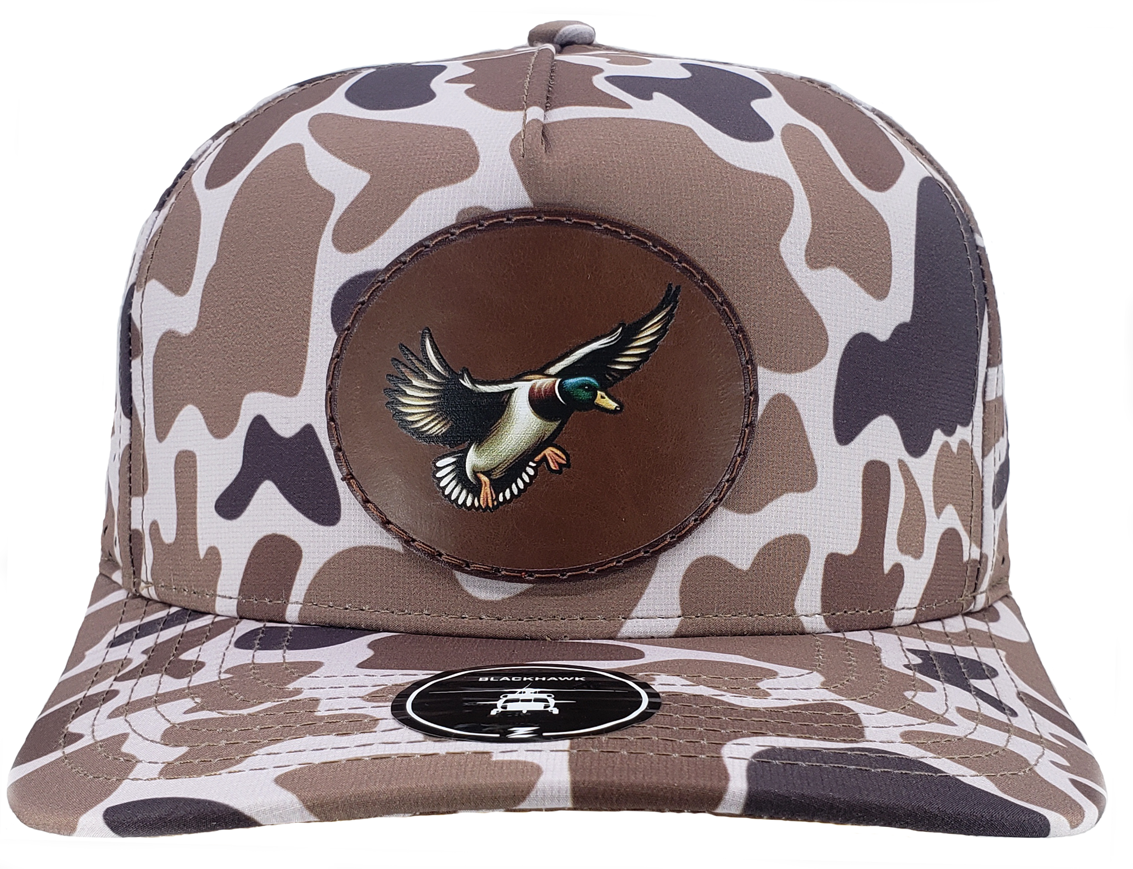 camoflage custom hat with duck patch