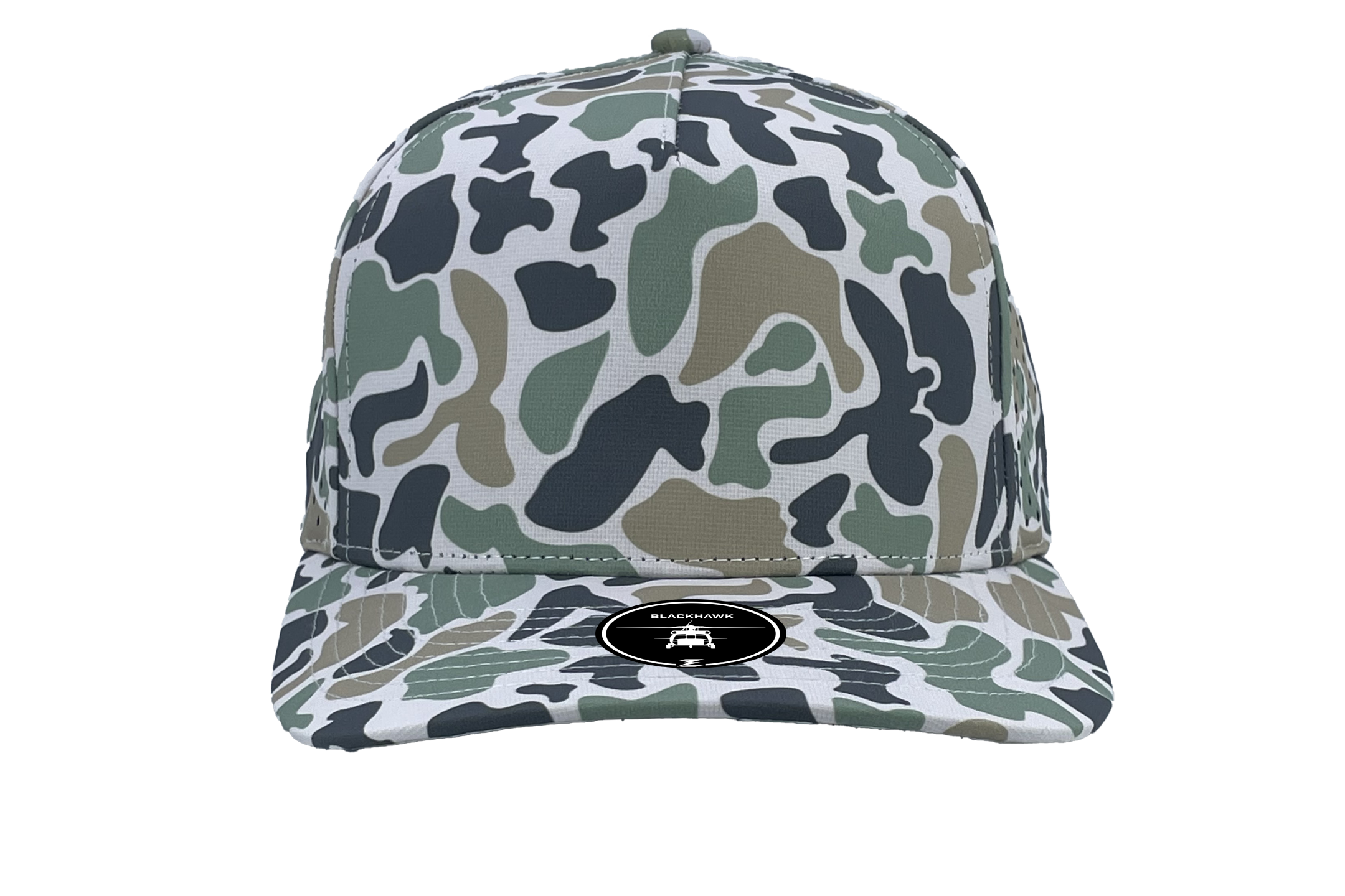 custom hat Blackhawk jungle Camo front