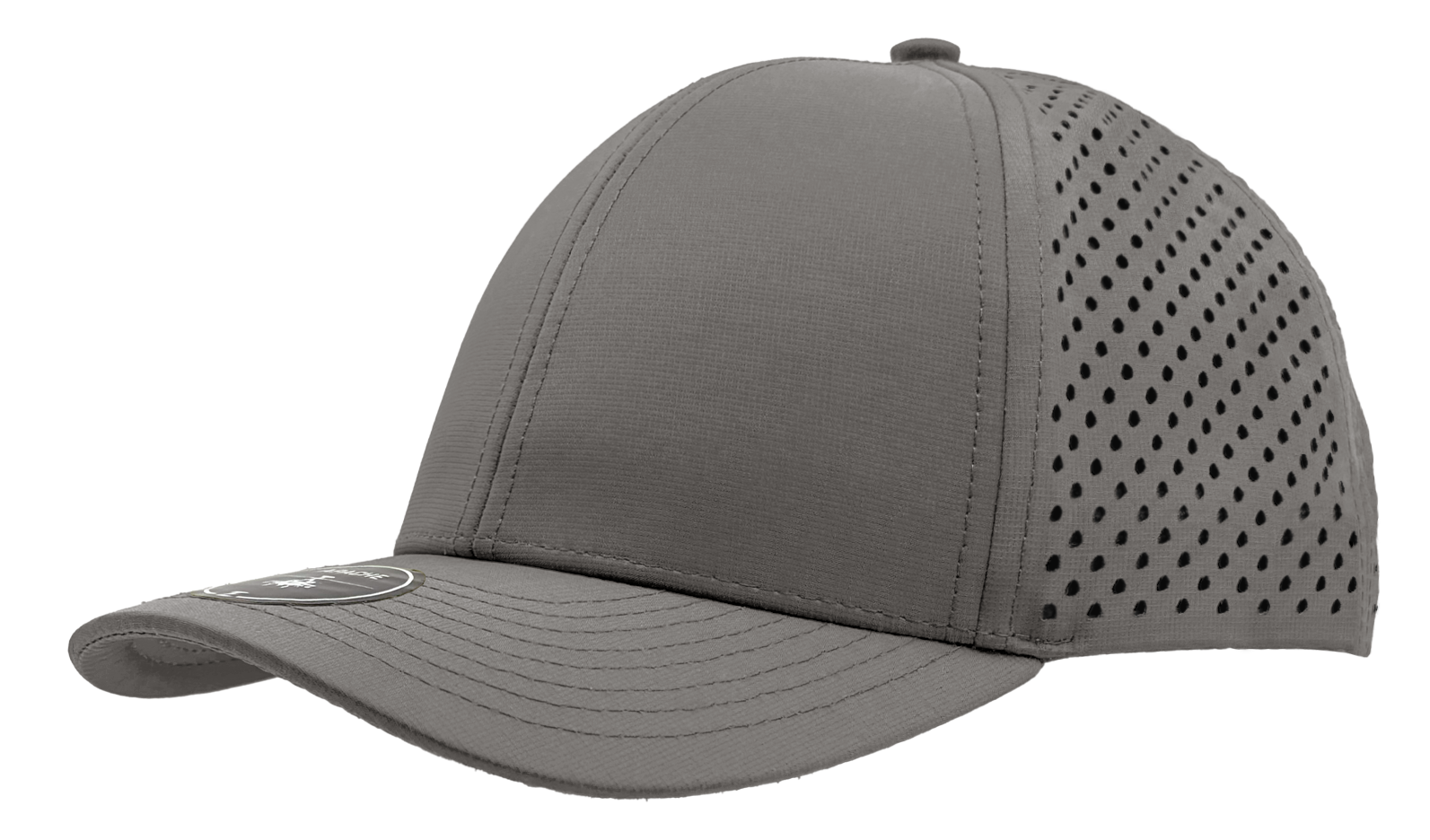 custom hat apache slant view grey