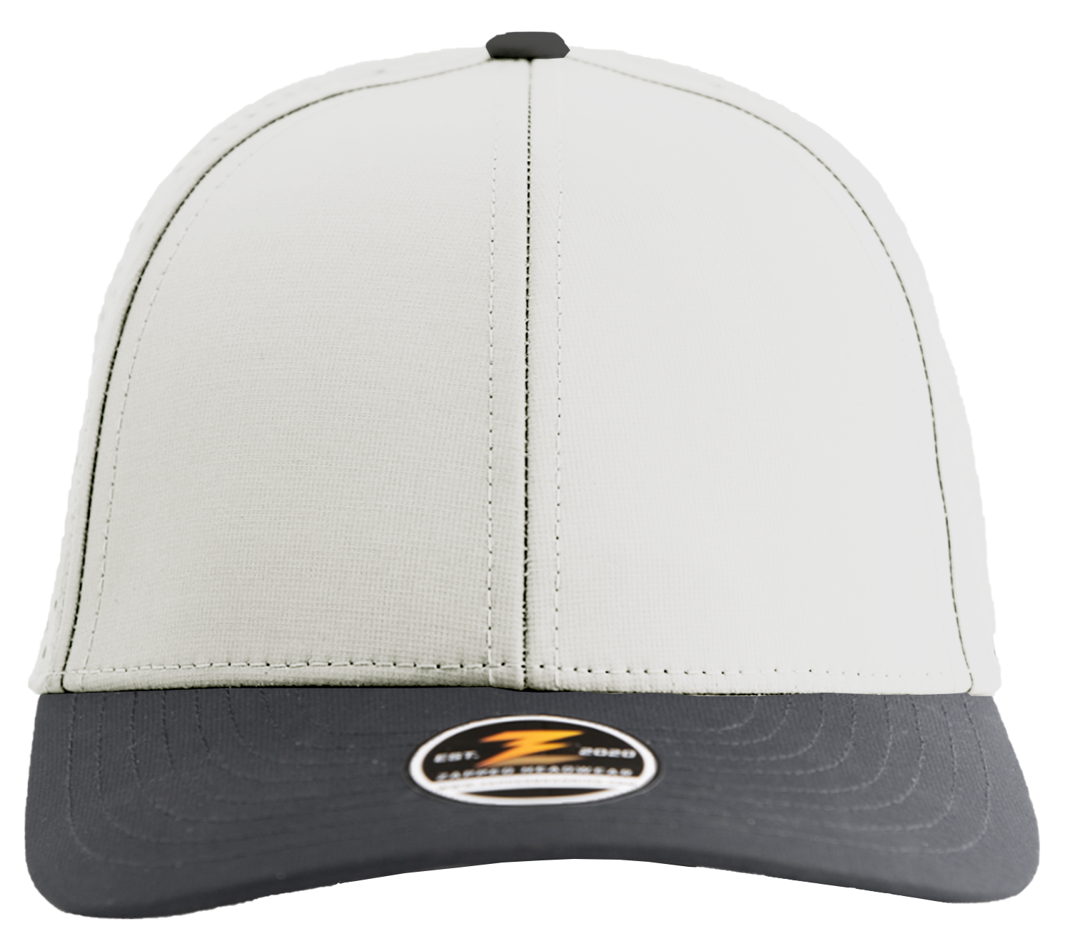 custom hat apache grey black front view