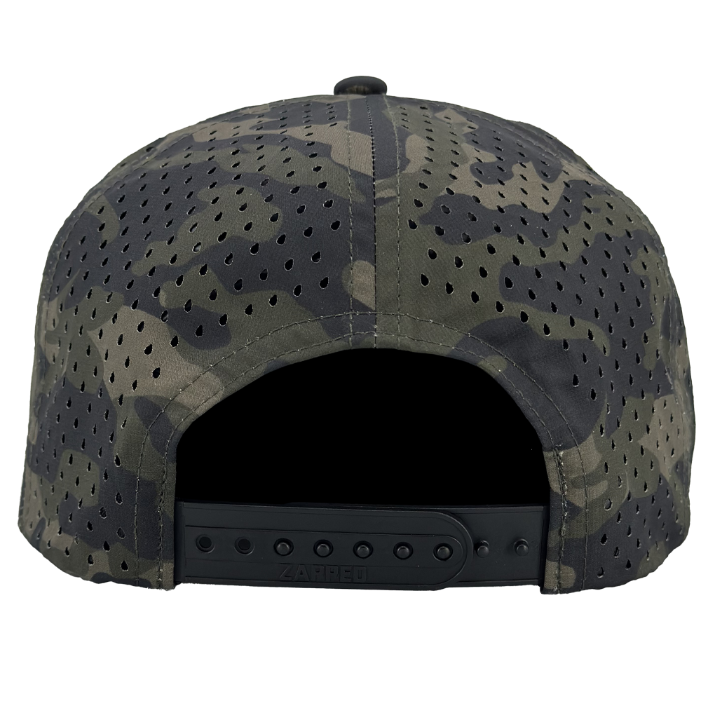 custom hat back olive camo