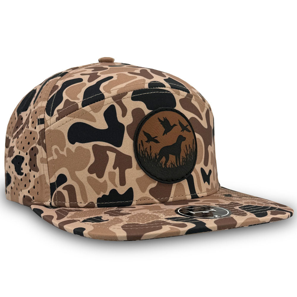 custom duck hunting hat with dog and ducks camo osprey