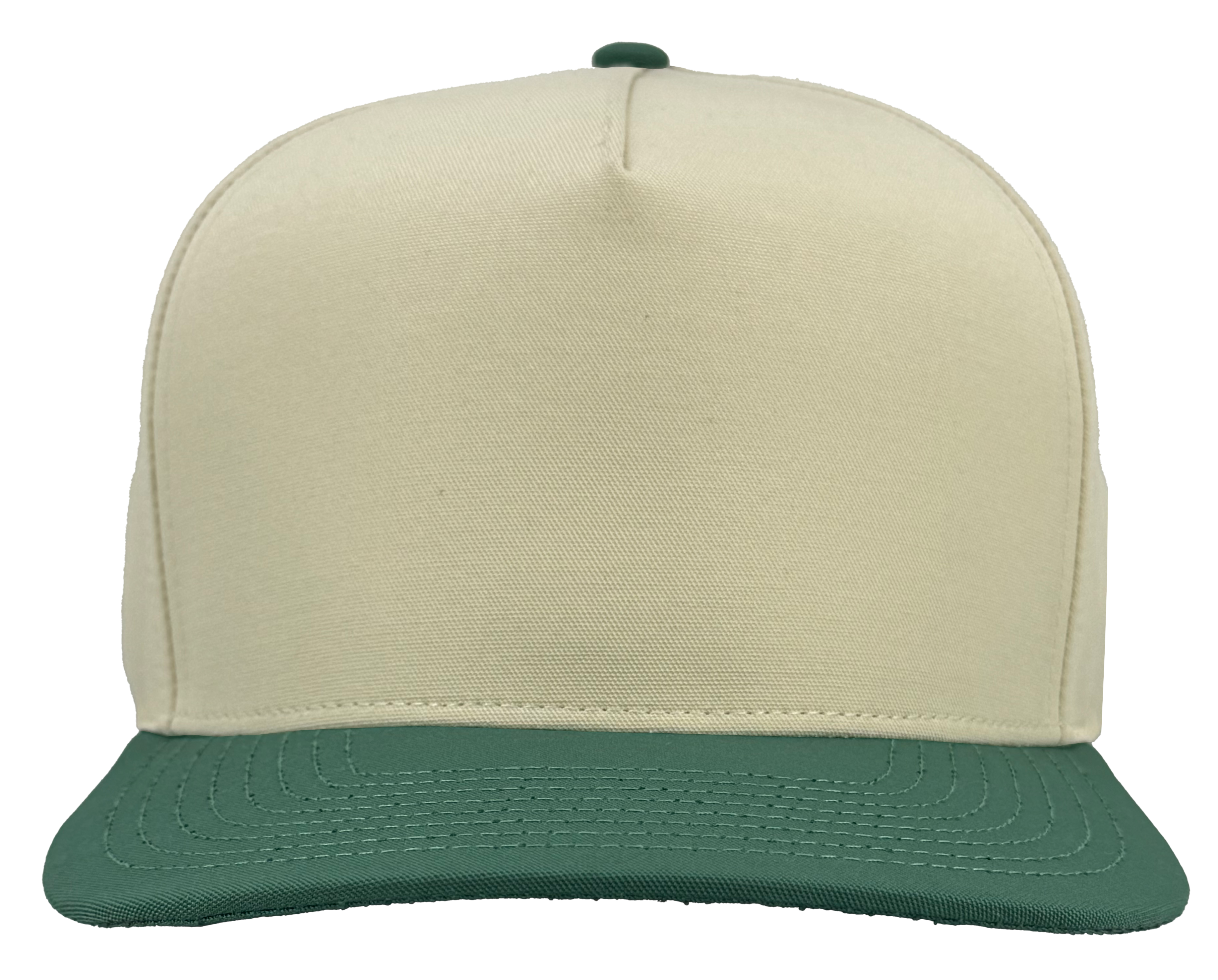 VINTAGE 5 PANEL MASTERS GREEN WHITE Custom HAT