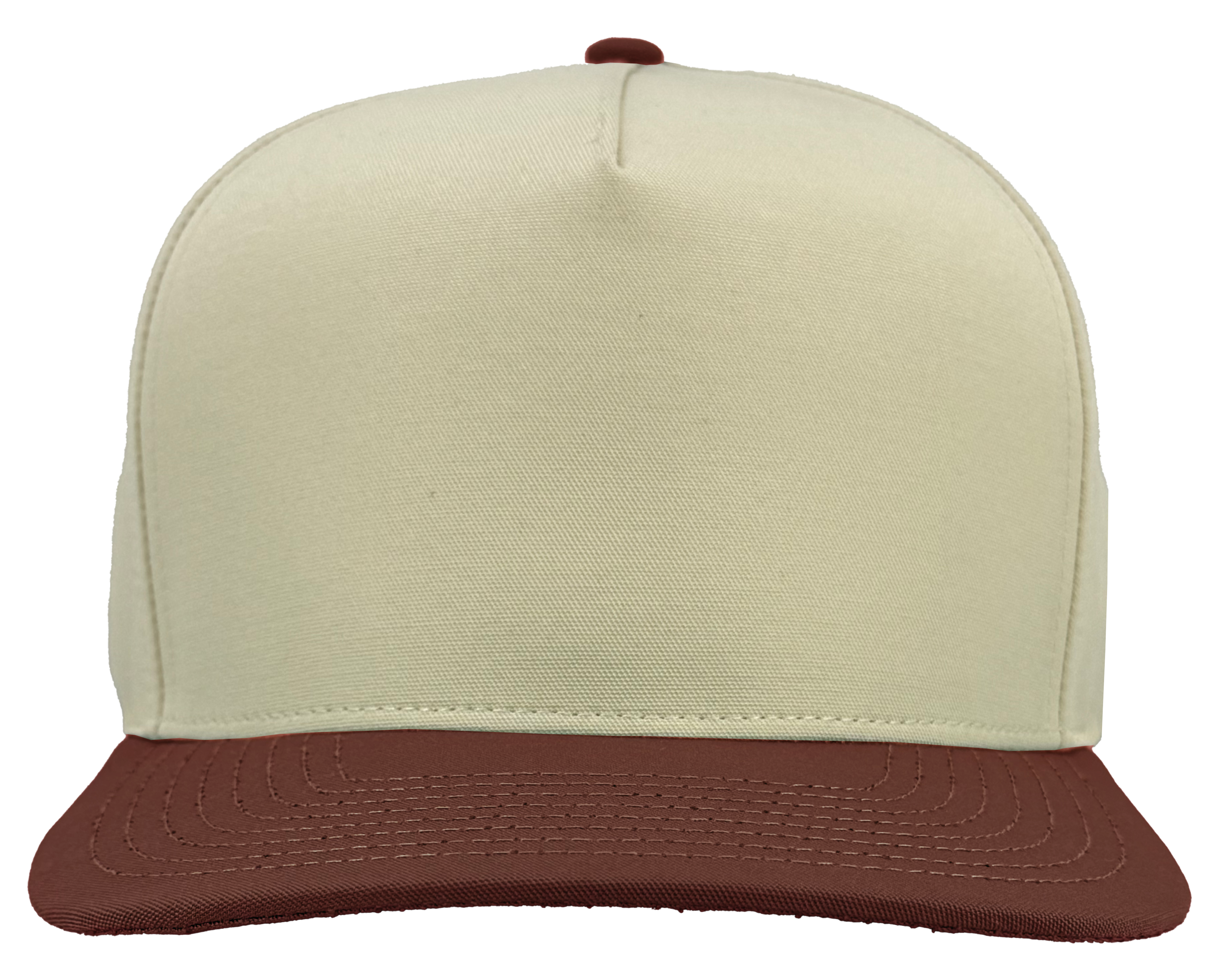 VINTAGE 5 PANEL MAROON WHITE Custom HAT