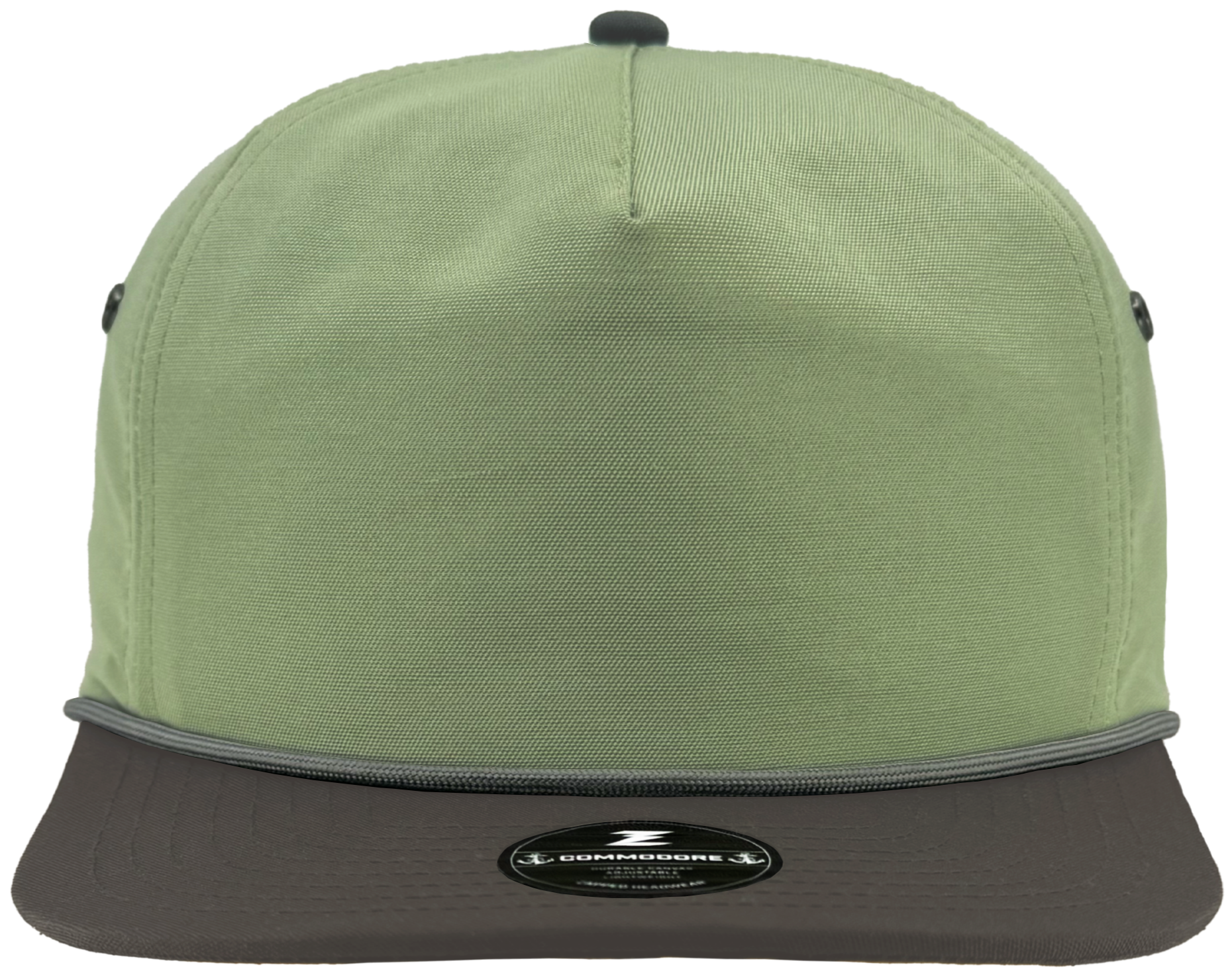 custom hat green grey rope