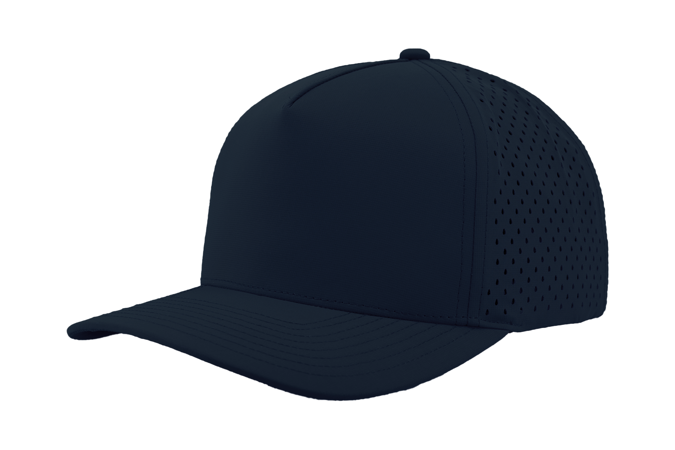 custom hat navy blackhawk 5 panel