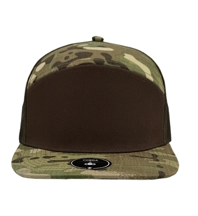 custom_hat_trucker_camo_7_panel front