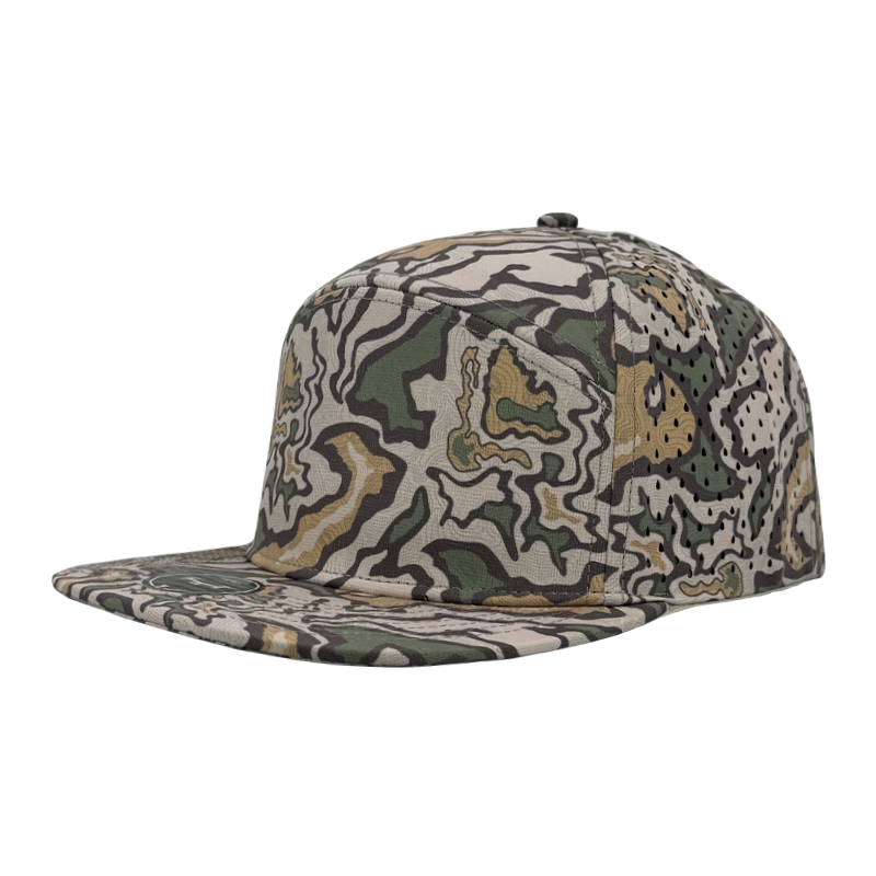 Custom hat zapped headwear desert geographic topo line pattern osprey