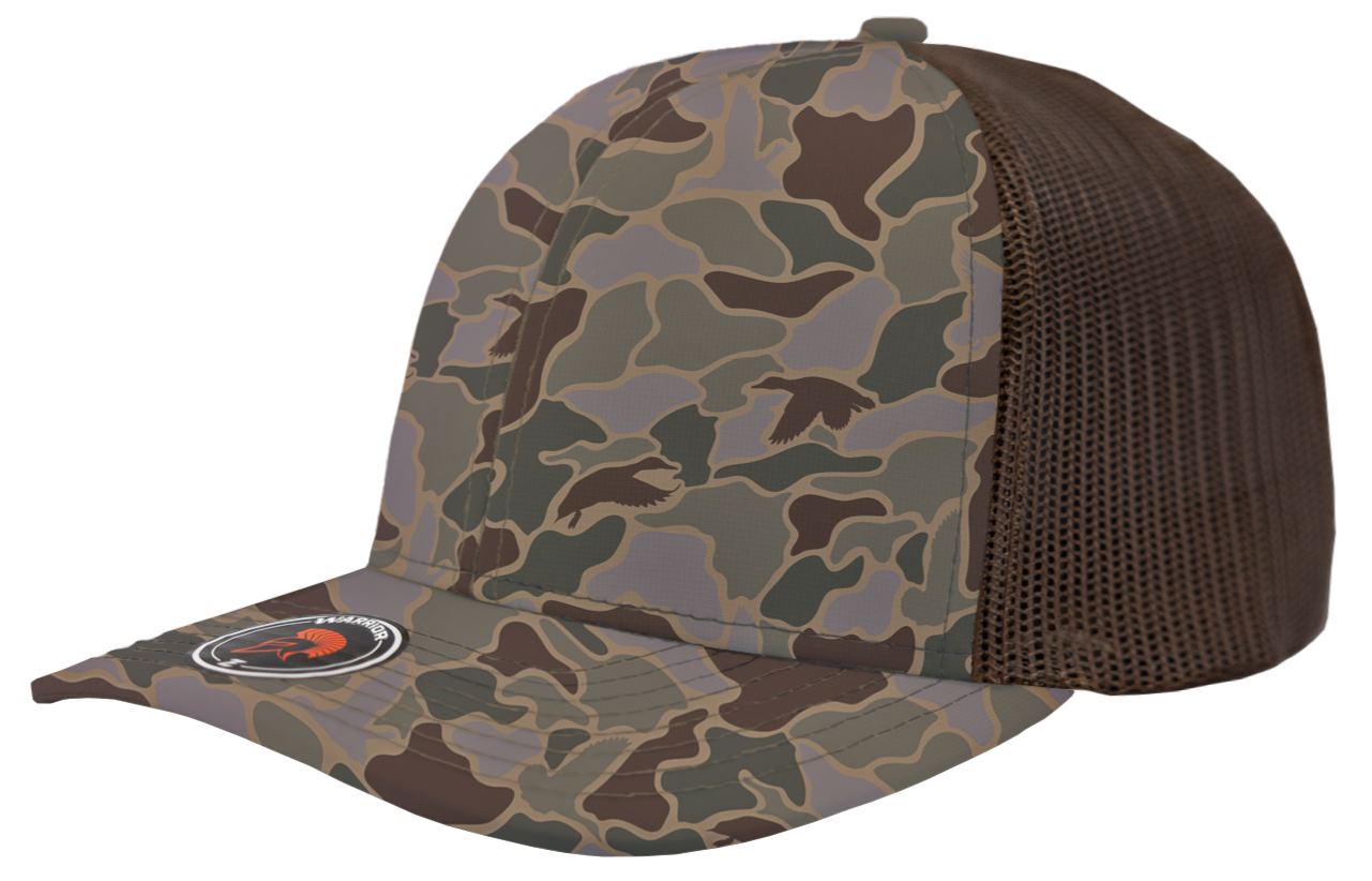 duck camo warrior richardson 112 trucker hat