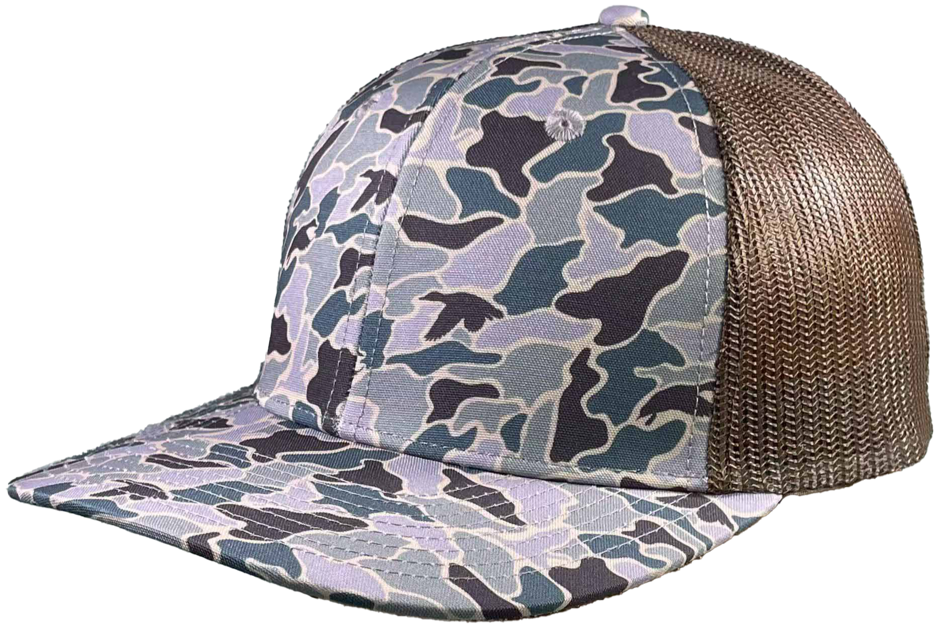 duck old school camo brown mesh warrior richardson 112 equivalent