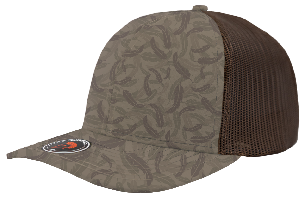 feather camo richardson 112 warrior trucker hat