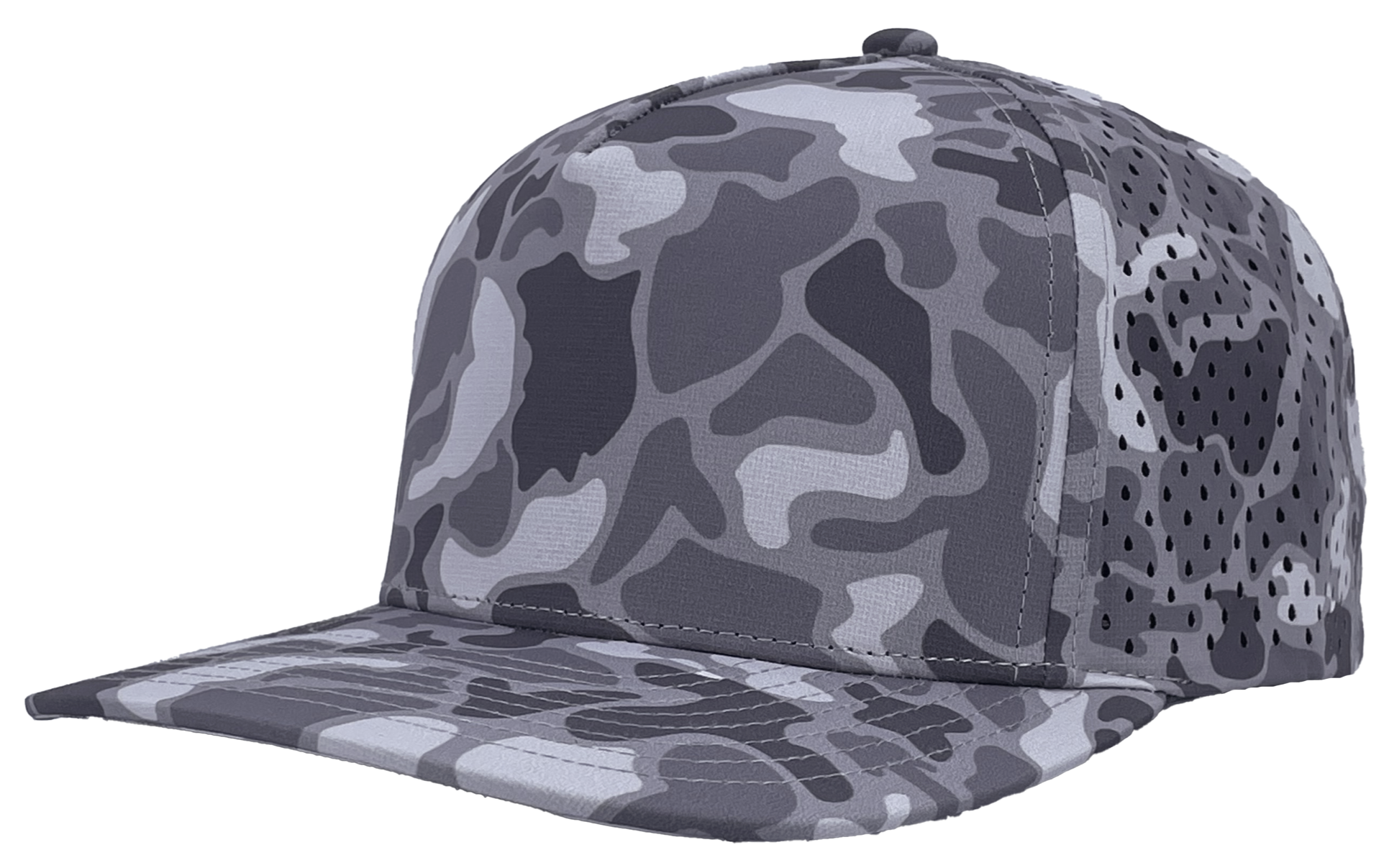 grey old school camo blackhawk custom hat slant