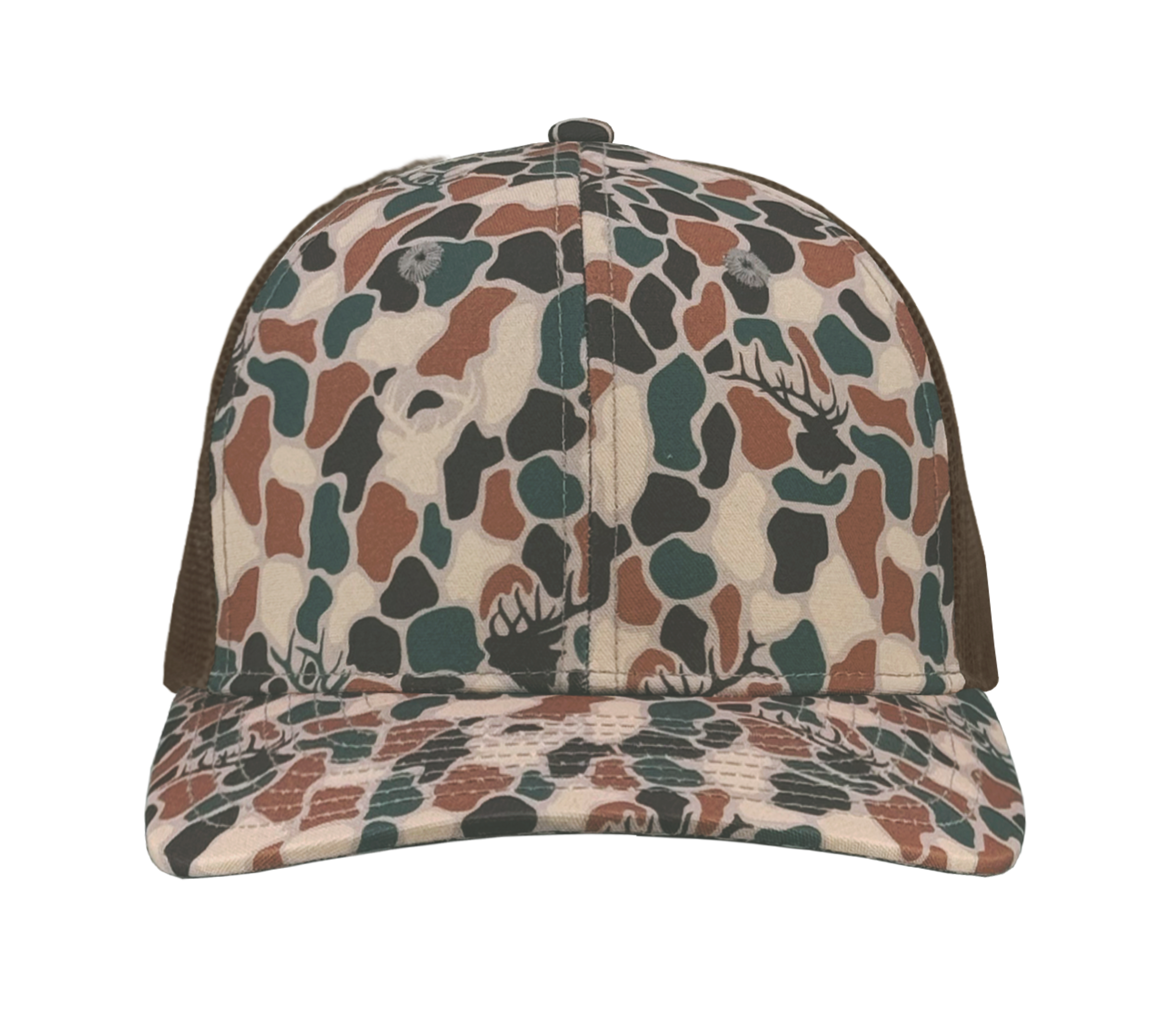 elk old school camo brown richardson 112 equivalent zapped headwear warrior