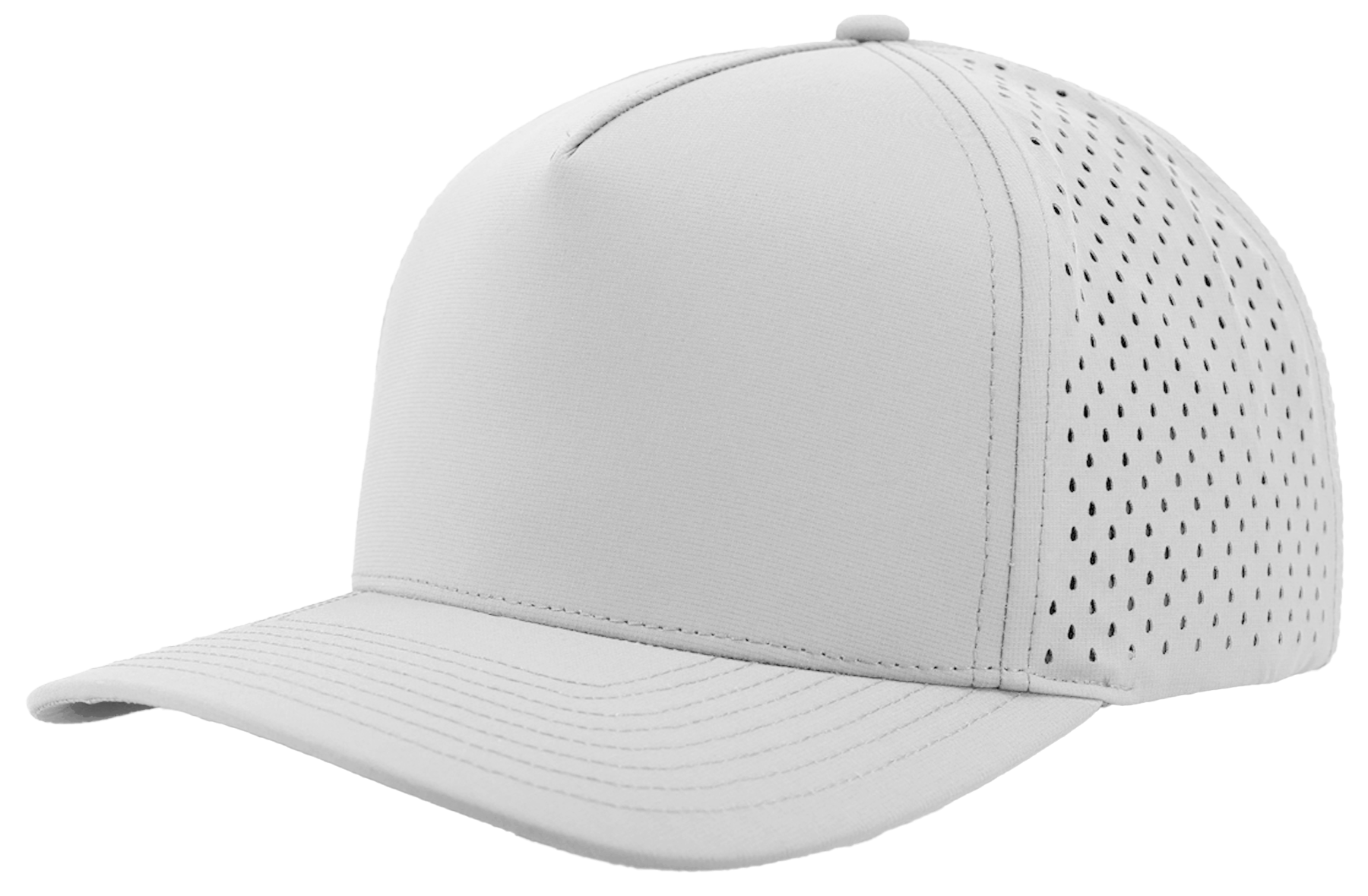 Custom Hat off white blackhawk front side view