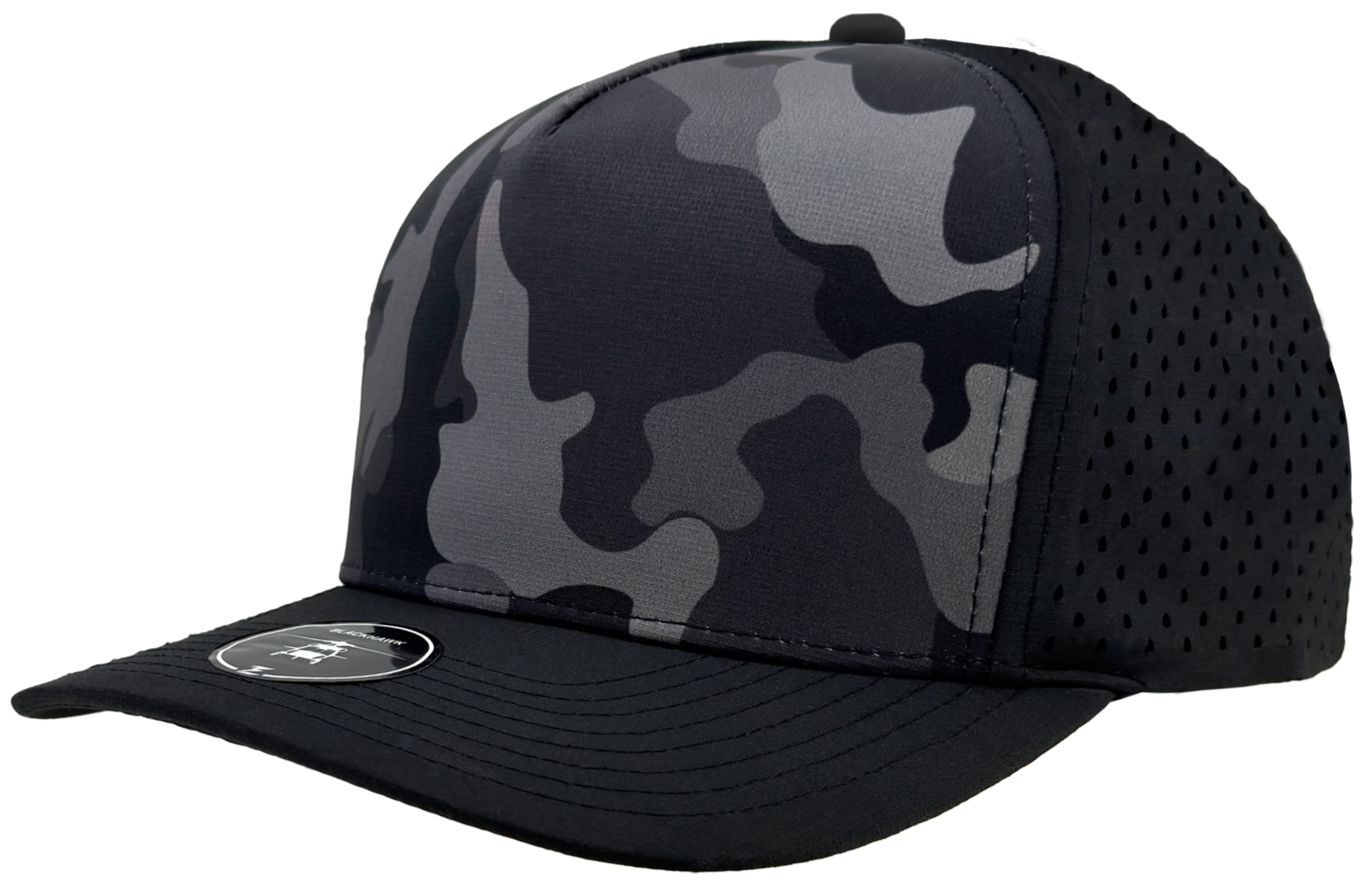 Black camo Custom Hat blackhawk 5 panel waterproof hat