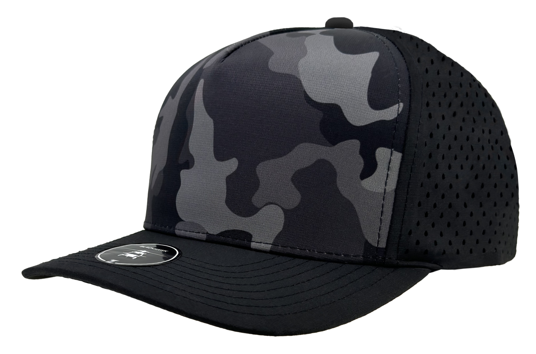 Black camo Custom Hat blackhawk 5 panel waterproof hat