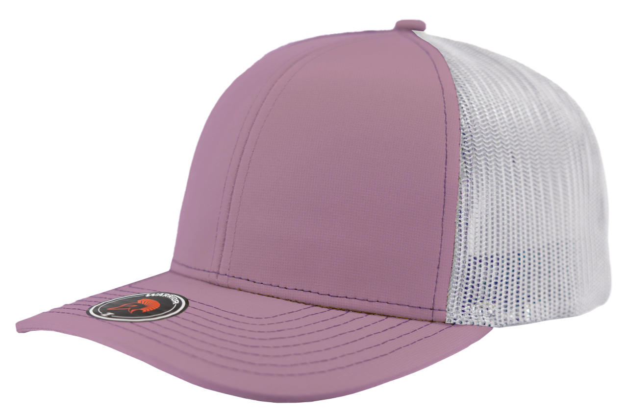 warrior pink white mesh trucker hat richardson 112