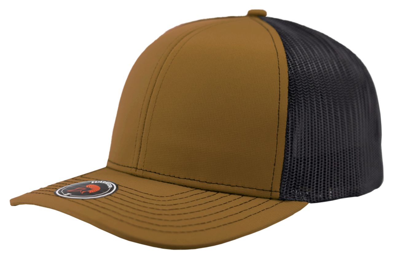 warrior caramel black mesh trucker hat richardson 112