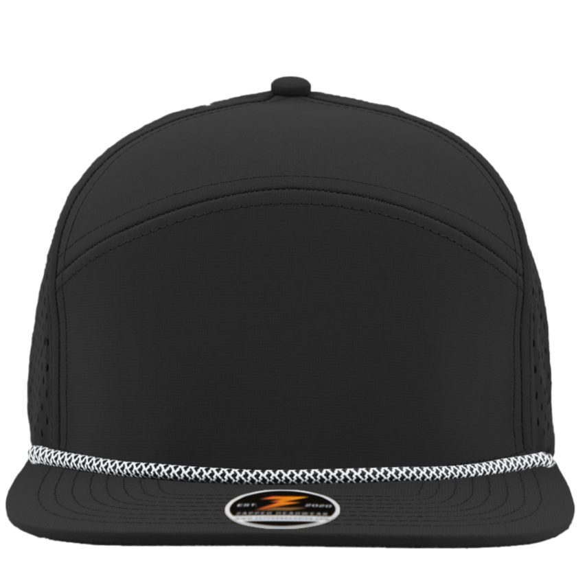 Osprey | 7 Panel Snapback | Wholesale Blank Hat | Zapped Headwear Graphite